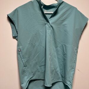 Figs Rafaela Oversized Scrub Top Teal